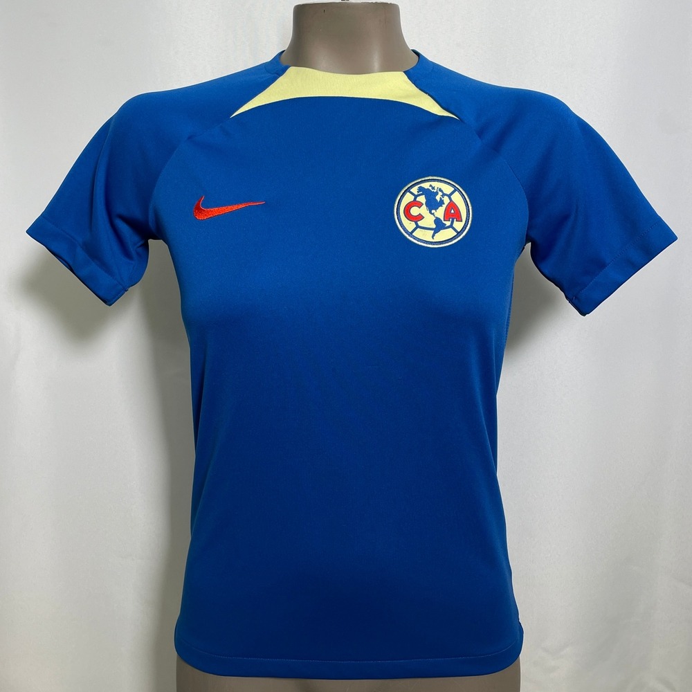 Club America 2023/24 Nike Dri-FIT Blue Strike Training Jersey Women's LARGE